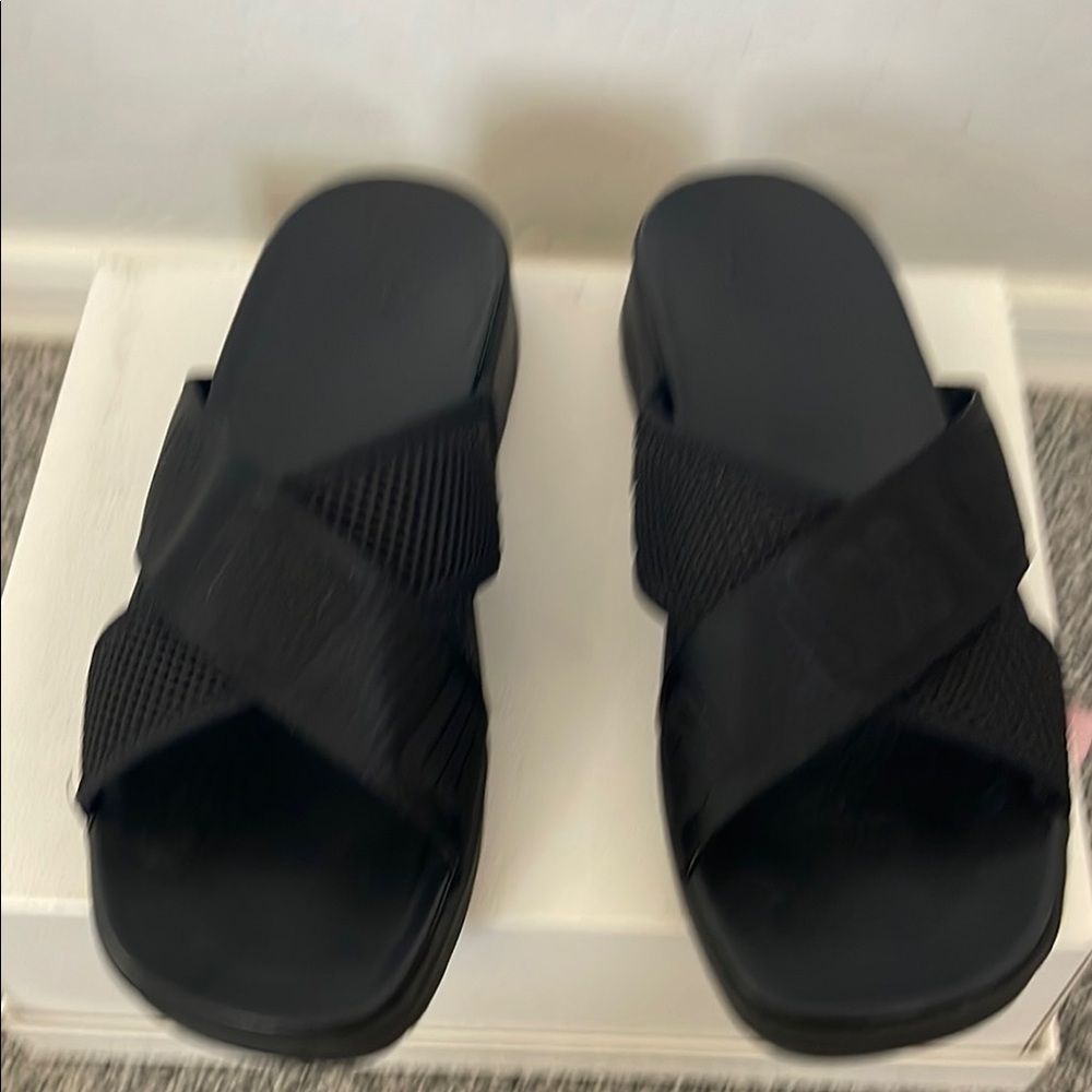 Black Ugg Slide Sandals